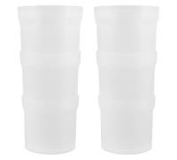 SUPVOX 2pcs Pastry Bag Holder Stand for Cake Decorating and Cream Filling Support Cup Clear Plastic Piping Bag Rack for Baking and Icing Tools