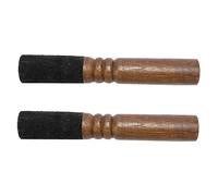SUPVOX 2pcs Peach Wood Singing Bowl Mallets Buddha Sound Bowl Striker Stick Smooth Surface for Meditation