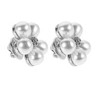SUPVOX 2pcs Pearl Daisy Flower Brooch Pins Zinc Alloy Scarf Clips Lapel Badges for Women’s Shirts Dresses Korean Style Accessories
