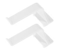 SUPVOX 2pcs Pegboard Hook Wall Mounted Plastic Hanger Rack White, Pegboard Hanging Tool Organizer Accessory for Laundry and Bathrooms, Holds Heavy Items