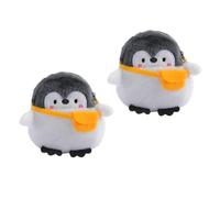 SUPVOX 2pcs Penguin Coin Purse Black Storage Bag Change Purse Cartoon Penguin Pouch for Loose Change Bag Earphone Pouch