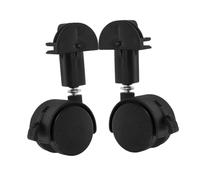SUPVOX 2pcs Pet Cage Caster Wheels with Brake and Replacement Casters for Smooth Rolling and Easy Mobility Suitable for Pet Cages and Furniture