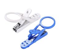 SUPVOX 2Pcs Pet Nail Scissors with Magnifying Glass for Hamsters and Hedgehogs Hardware Clippers with Spring Release Non-slip Comfortable Grip Precise Small Pet Grooming Accessories