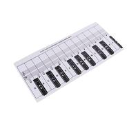 SUPVOX 2pcs Piano Keyboard Chart Scale Beginner Piano Notes Practice Paper Music Score Overlay