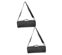 SUPVOX 2pcs Piccolo Bag Canvas Tote Storage Bag for Travel Piccolo Carrying Case Padded Interior and Zipper