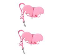 SUPVOX 2pcs Pink Outdoor Pet Harness and Leash for Ducks Chickens and Geese Breathable Lightweight Design for Comfortable Walks for Daily Use and Outdoor Adventures