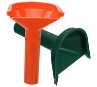 SUPVOX 2pcs Plastic Coin Dispensing Funnel for Dollar Currency for Change Counter and Counting Green and Orange