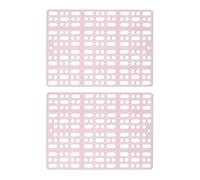 SUPVOX 2pcs Plastic Mats for Rabbit Cage Pet Foot Mat Playmats for Bunny Cage Guinea Pig Accessories Plastic Pad for Animal Enclosures