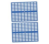 SUPVOX 2pcs Plastic Rabbit Cage Mats Holes Design Non-slip Floor Pads Small Animal Footrest Mats for Bunny Resting and Hamster Cage Use, Blue