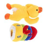 SUPVOX 2pcs Plush Duck Caterpillar Bottle Cover Toy Insulated Sleeve for Milk Bottle Protection During Travel and Outdoor Feeding