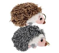 SUPVOX 2pcs Plush Stuffed Hedgehog Keyring Boy Gifts Toothless Plush Mochi Toys