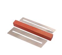 SUPVOX 2pcs Polishing Beam Sanding Polishing Beam Guitar Fret Wire Filing Frets Brown Grindstone Stainless Steel Tool for Luthiers and Guitarists