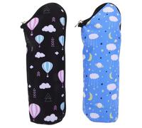 SUPVOX 2pcs Portable Bottle Thermal Bags Insulated Nursing Bottle Storage Bags with Polyester Material Keep Warm Or Cold Attach to Stroller Handle for Outdoor and Everyday Lunch Use