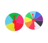 SUPVOX 2Pcs Portable DIY Prize Wheel for Party Supplies Compact Hanging Rotating Lottery Spin Plate for Raffles and Fun Games Craftsmanship Easy to Use