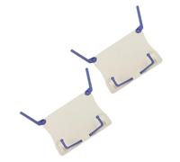 SUPVOX 2pcs Portable Foldable Desktop Sheet Music Stands White Carry Bag, 8.1x6.4 Inches Music Score Holders for Home, Studio, and Piano Use