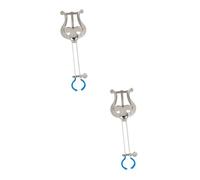 SUPVOX 2pcs Portable Sheet Music Clip for Trumpet Music Note Holder Lightweight and Design for Musicians and Students Silver