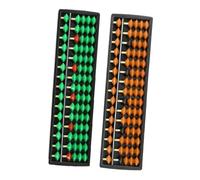 SUPVOX 2pcs Portable Small Educational Abacuses for Multi-function Arithmetic Counting Tools Smooth Rounded Beads for Early Math Learning and Brain Coordination Training