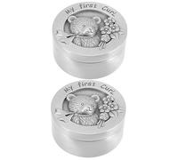 SUPVOX 2pcs Premium Keepsake Container for Fetal Hair Portable Lightweight Curl Hair Collecting Box with Smooth Surface for Newborn Memory Preservation and Durable Use