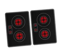 SUPVOX 2pcs Pretend Induction Cooker with Realistic Lights and Sounds Kitchen Playset Accessories for Enhances Social Skills and Creativity Easy to Clean Surface