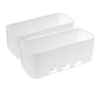 SUPVOX 2pcs Pull-out Cabinet Drawer Organizer Shelf Set, Punch-free Wall Mount under Sink Storage Rack for Kitchen and Bathroom, Multi-functional Plastic under Cabinet Holder