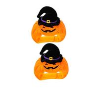 SUPVOX 2pcs Pumpkin Hat for Dogs and Cats Soft Polyester Pet Party Costume Easy Fastener for Halloween and Birthday Celebrations Adorable Spooky Pet Accessory