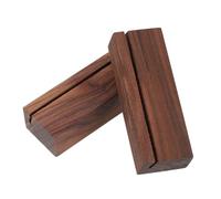 SUPVOX 2pcs Puzzle Box Lid Stand 8cm X 3cm Wooden Puzzle Accessories with 2mm Slot Upright Display and Storage Organizer