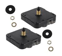 SUPVOX 2pcs Quartz Clock Movement Mechanism: 16mm & 22mm Shaft Length Set, Battery Operated Movement - Replacement DIY Silent Motor for Wall Clock Repair