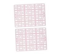 SUPVOX 2pcs Rabbit Playpen Feet Plastic Mats for Cage Includes Fixed Tabs for Pet Foot Comfort in Animal Habitats