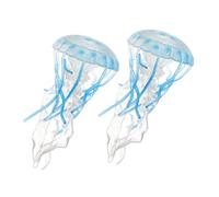 SUPVOX 2pcs Realistic Jellyfish Model Ocean Inspired Aquarium Decoration Engaging Learning Sensory Play for Fish Tank and Desktop Simulation