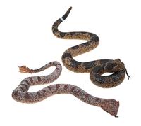 SUPVOX 2pcs Realistic Tpr Snake Prank Flexible Soft Fake Snake Models for Halloween Decorations Garden Props Pet Training and Interactive Play
