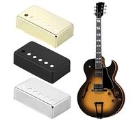 SUPVOX 2pcs Replacement Pickups Cover for Electric Guitars Metal Double Coil Wall Mount Guitar Pickup Shell