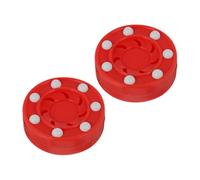SUPVOX 2pcs Roller Hockey Pucks High Hardness Low-friction Glide Training Puck for Professional Inline and Ice Hockey Adults