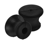 SUPVOX 2Pcs Rubber Tuning Fork Holders Stable Base for Meditation Sound Therapy, Black, Compact Lightweight, Easy to Carry for Home Office Or On-The-Go Use