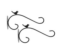 SUPVOX 2Pcs Rustic Iron Wall Hanging Plant Hooks Vintage Style Plant Holder Brackets for Indoor Outdoor Garden Lanterns Bird Feeders and Decorative Hanging Pots