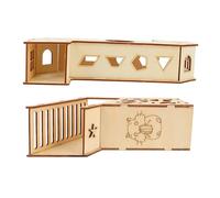 SUPVOX 2pcs Safe Hamster Maze Toys Creative Gerbil Maze Houses Pet Exercise Sports Stands As Shown Hamster Hidden House Pet Plaything