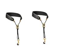 SUPVOX 2pcs Saxophone Shoulder Strap Leather Neck Strap for Alto Tenor Saxophones Comfortable and Portable Design for Easy Carrying and Reduced Hand Pressure