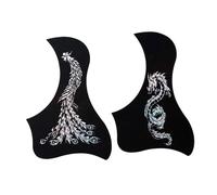 SUPVOX 2pcs Self-adhesive Acoustic Guitar Pickguard Creative Appearance Design Pvc Material 41-inch Guitar Protector Anti-scratch Plate