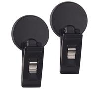 SUPVOX 2pcs Self-Adhesive Car Clip Parking Permit Holder Car Windshield Ticket Clamp Multipurpose Mounted Clip for Notes and Badges