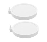SUPVOX 2pcs Silent Nano Bubble Air Stones for Aquariums Disc Diffuser with Even Bubble Distribution Easy Installation Quiet Oxygen Bubbler for Fish Tanks and Hydroponics