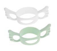 SUPVOX 2pcs Silicone Bottle Covers Feeding Bottle Handles for Milk and Born for Outdoor Feeding Scenarios