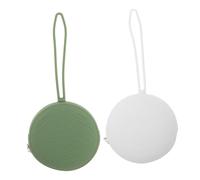 SUPVOX 2pcs Silicone Pacifier Holder Case Portable Zipper Coin Purse Cute Change Pouch for Pacifiers Storage Travel and Daily Use Adorable and Durable Design