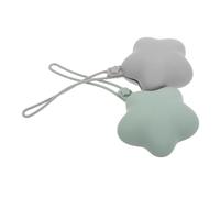 SUPVOX 2PCS Silicone Pacifier Storage Case Dustproof Portable Holder for Newborn Boys and Soft Pouch Protects Pacifiers from Dirt for Travel and Home Use