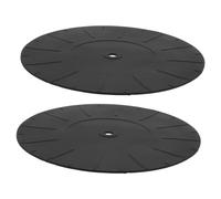 SUPVOX 2pcs Silicone Turntable Mat Anti-static Record Player Slipmat for All Turntables and -reducing Design Sound Quality Stylish Appearance