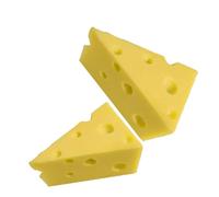 SUPVOX 2pcs Simulation Cheese Model Lightweight Resin Fake Cheese Decoration Lifelike Appearance for DIY Craft and Restaurant Decor Photography Prop
