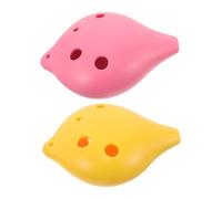 SUPVOX 2pcs Six Hole Ocarina for Adults Compact Resin Musical Instrument with Accurate Tuning Abs Design for Music Learning and Performance Enhancement
