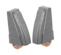 SUPVOX 2pcs Sliding Door Bottom Wheels Replacement Kit with Rubber and Steel Construction, Quiet Rolling and Prevents Sagging, Suitable for Barn Sliding Doors in Residential
