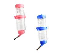 SUPVOX 2pcs Small Pet Cage Drinking Bottles for Rabbits and Chinchillas Leakproof Hanging Water Dispensers with Ball Valve Compact Containers for Guinea Pigs and Squirrels