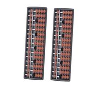 SUPVOX 2Pcs Small Portable Arithmetic Abacus for Educational Simulation Counting Beads Training Mental Calculation and Brain Development Tools