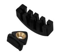 SUPVOX 2pcs Small Violin Practice Mute Black Rubber Portable Muffler for Stringed Instruments Fit Safe Non-damaging Material Lightweight for Performance and Practice