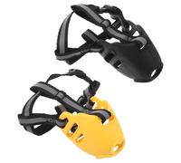 SUPVOX 2pcs Soft Basket Dog Muzzle Adjustable Strap for Small Dogs Prevents Biting Chewing Eating at Vet Park